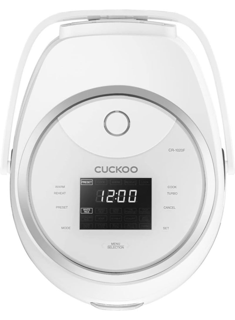 كوكو طباخة أرز ومبخرة كوكو CR-1020F – تحتوي على 14 برنامجًا، وظيفة التيربو والإبقاء على السخونة، مؤقت، وعاء داخلي غير لاصق، وظيفة التنظيف التلقائي – سعة 1.8 لتر (تكفي 10 حصص) – بقدرة 890 واط – باللون الأبيض.     Ask ChatGPT - Image 3