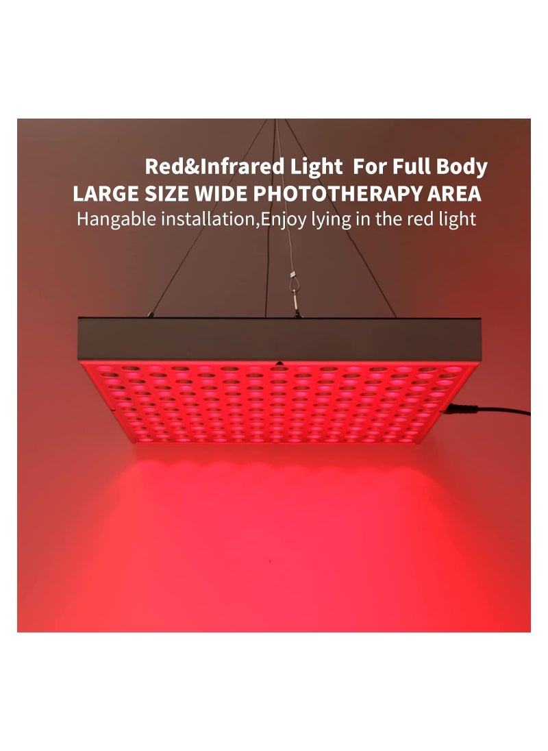 Generic - Red Light Therapy Panel - 660nm Red & 850nm Near Infrared Combo, 12.2" x 12.2", 225 LEDs, Ideal for Full Body Use, Perfect for Beginners in Red & Near Infrared Light Therapy. - Image 1