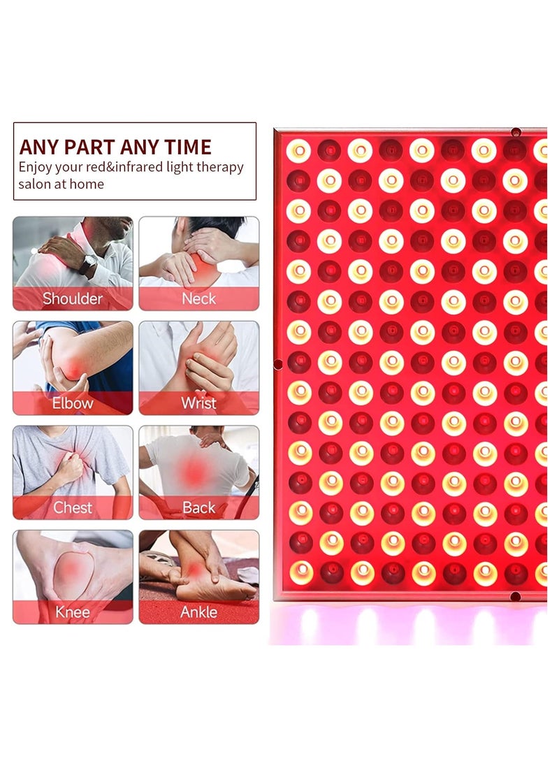 Generic - Red Light Therapy Panel - 660nm Red & 850nm Near Infrared Combo, 12.2" x 12.2", 225 LEDs, Ideal for Full Body Use, Perfect for Beginners in Red & Near Infrared Light Therapy. - Image 1