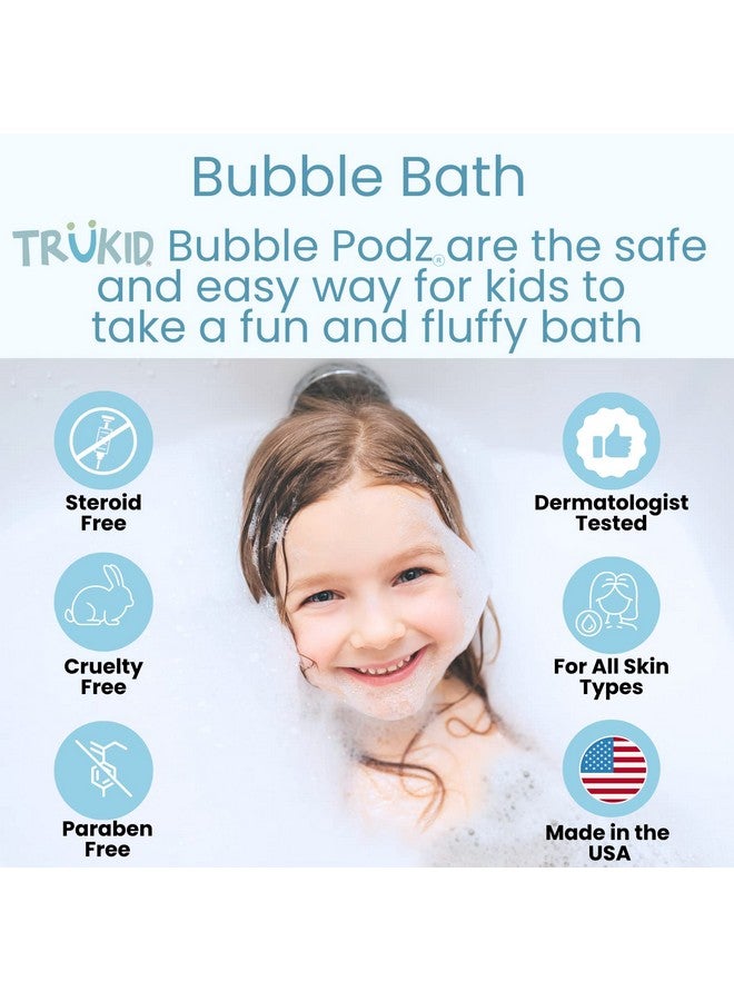 TruKid Bubble Podz Bubble Bath For Baby & Kids Gentle Refreshing Bath Bomb For Sensitive Skin Ph Balance 7 For Eye Sensitivity Natural Moisturizers And Ingredients Watermelon (24 Podz) - Image 2