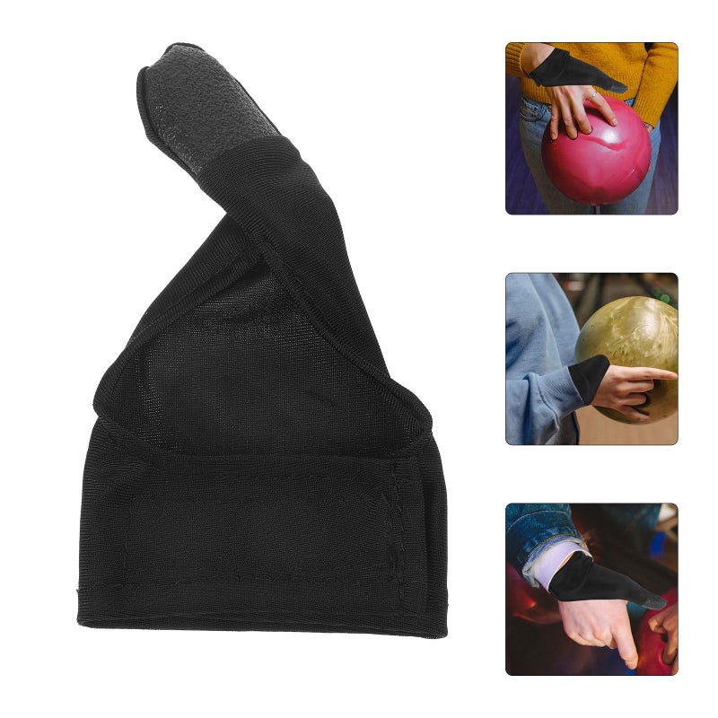 Right Hand Bowling Thumb Sleeve Protective Cover Breathable Dry Compact Black - Image 4