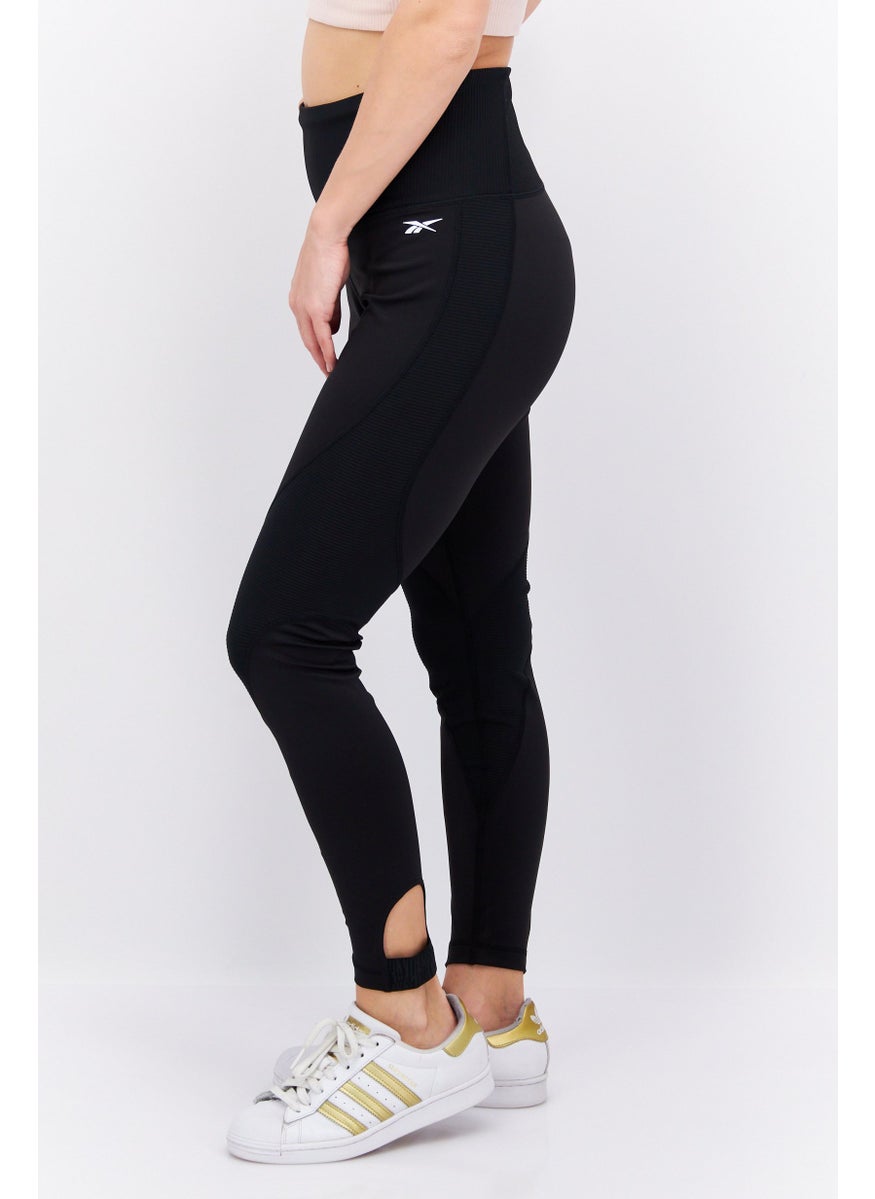 Reebok Women Tight Fit Training Leggings, Black  - Image 2