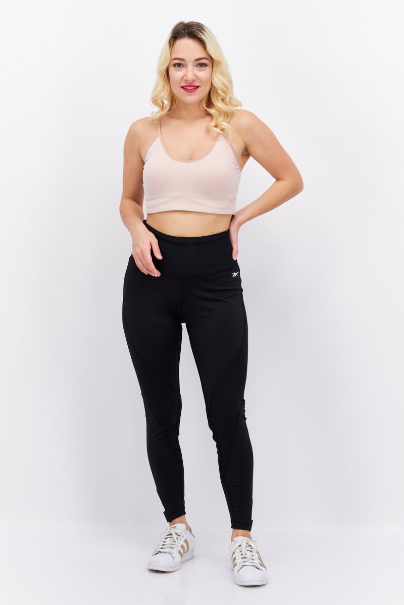 Reebok  leggings تدريب ضيقة للنساء، سوداء - Image 4