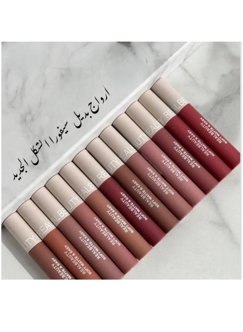 REALBEAUTY New Shape Lipstick Prostick 12 Colors - Image 1