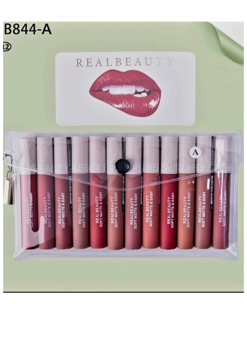 REALBEAUTY New Shape Lipstick Prostick 12 Colors - Image 2