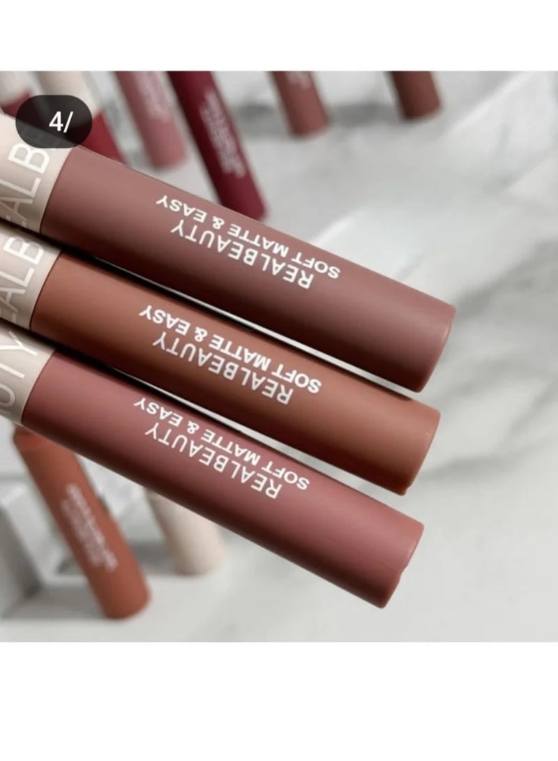 REALBEAUTY New Shape Lipstick Prostick 12 Colors - Image 5