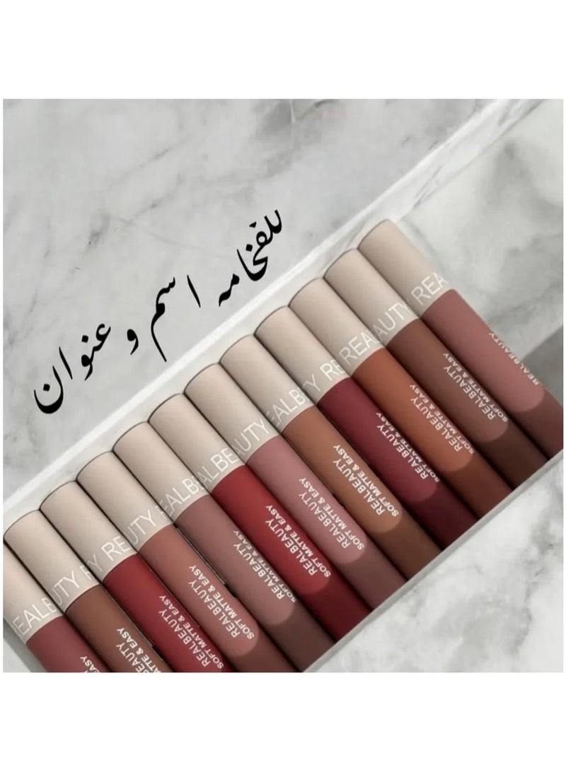 REALBEAUTY New Shape Lipstick Prostick 12 Colors - Image 3