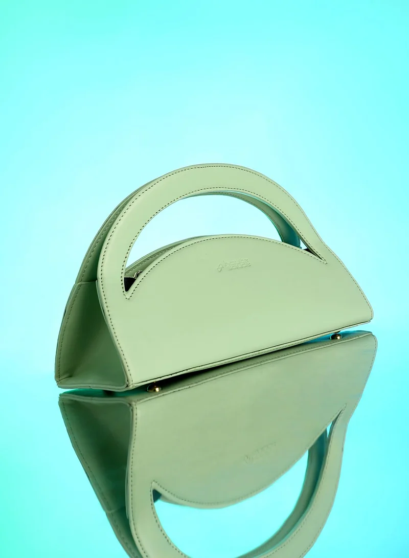 Haute Sauce Solid Zip Lock Regular Vegan Leather Hand Bag For Women