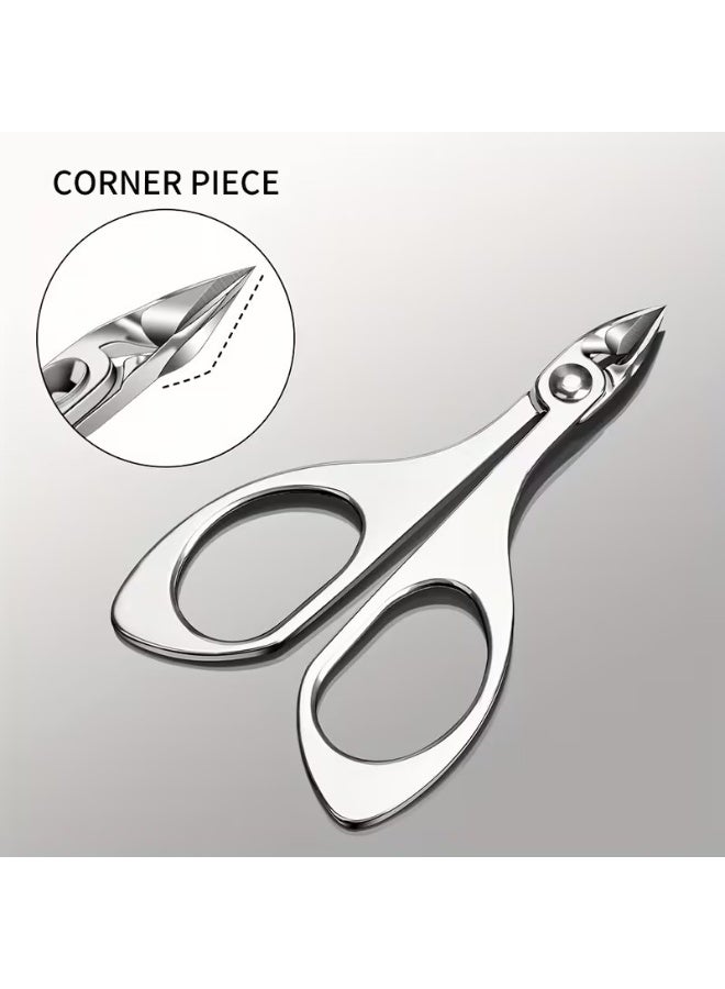 Rozino 1 PC Stainless Steel Cuticle Scissors, Ergonomic Butterfly Handle, Professional Manicure Pedicure Trimmer - Image 4