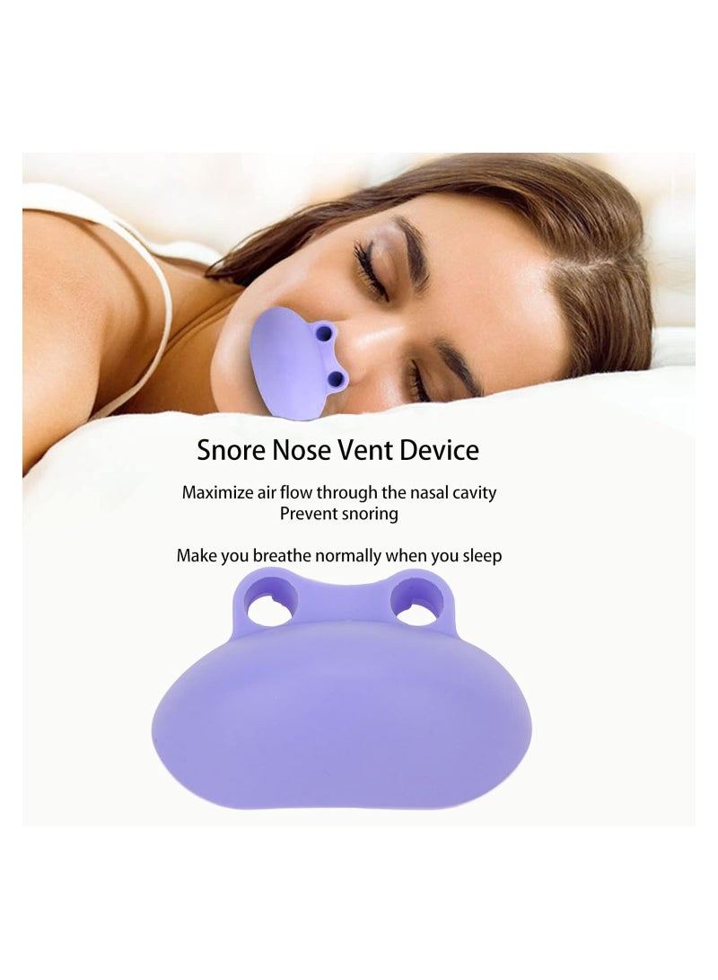 Portable Soft Silicone Anti-Snoring Nose Vents and Plugs - Snoring Prevention Device for Children (Includes One Anti-Snoring Device and Two Nasal Obstructions) Sleep Aid Solution. - Image 2