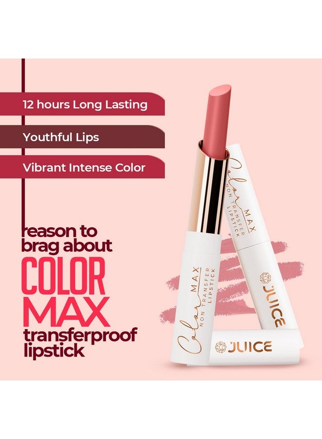 Juice Long Lasting, 4pc Lipstick Combo Set For Women(Epic Pink-M08 Bullet Lipstick, Red-y Set Go-MCR08 Play up Lip Crayon, Maroon Bliss-M08 Liquid Lipstick, Mulled Wine-M08 Slim Stick) - Image 2