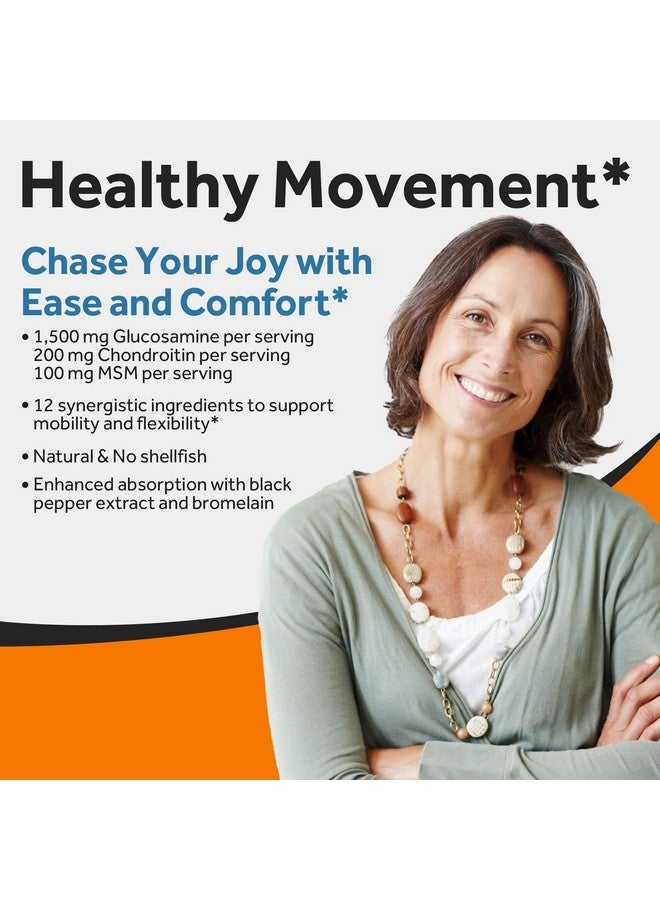 Doctor's Recipes وصفات الطبيب جلوكوزامين شوندروتين MSM كركم كيرسيتين، مكمل دعم الحركة للرجال والنساء، مع فلفل أسود لامتصاص عالي، حركة ومرونة، بدون قشريات، 90 قرص - Image 4