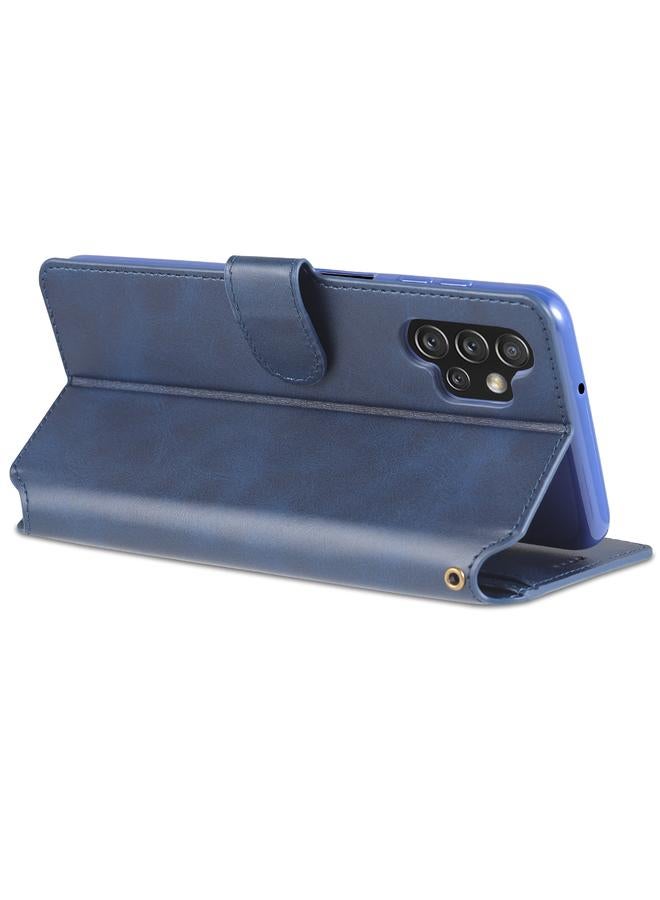 إيروريكس جراب لهاتف Samsung Galaxy A13 4G مصنوع من جلد العجل مع حامل وفتحات للبطاقات ومحفظة وإطار للصور. - Image 5