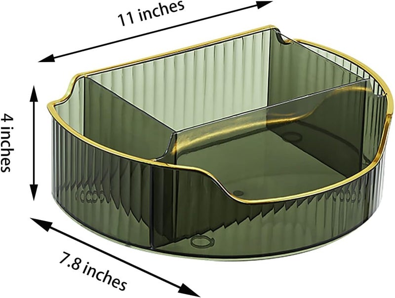 Calyrex Clear Makeup Brush Holder Organizer Acrylic 4-Slots Cosmetic Brushes Storage Organizer for Vanity Countertop - Image 5