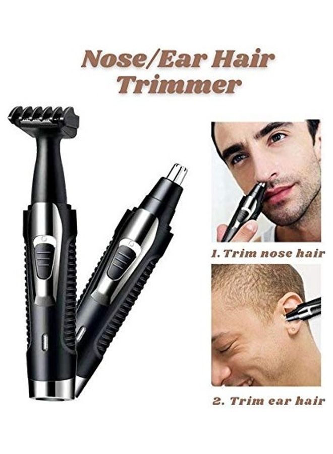 NIBEMINENT Ear And Nose Hair Trimmer Black/Silver - Image 5