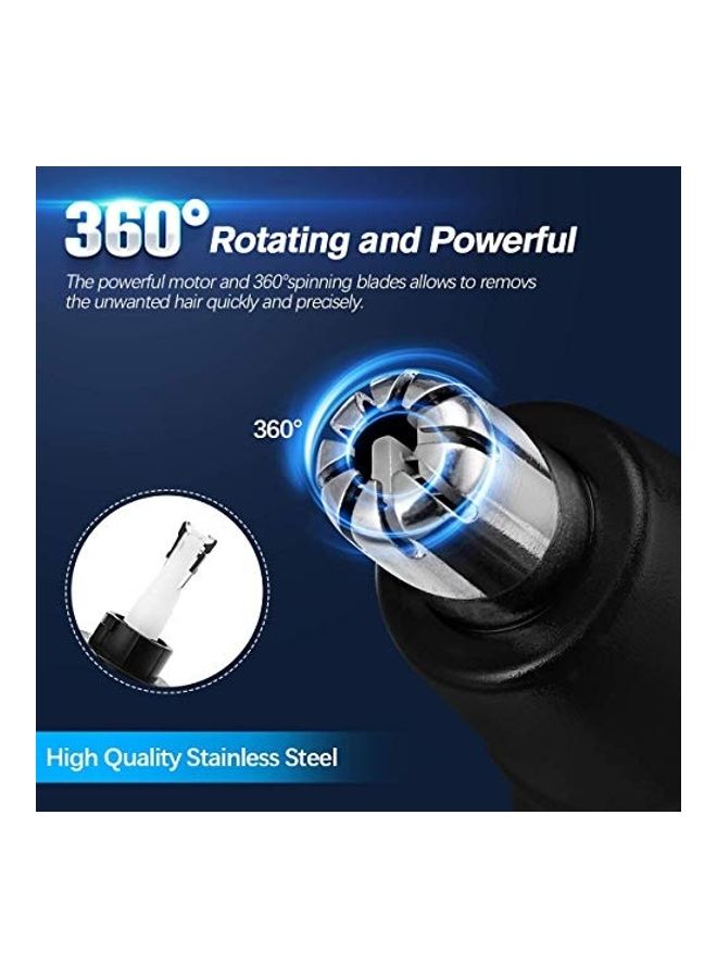 NIBEMINENT Ear And Nose Hair Trimmer Black/Silver - Image 2