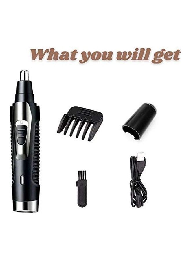 NIBEMINENT Ear And Nose Hair Trimmer Black/Silver - Image 4