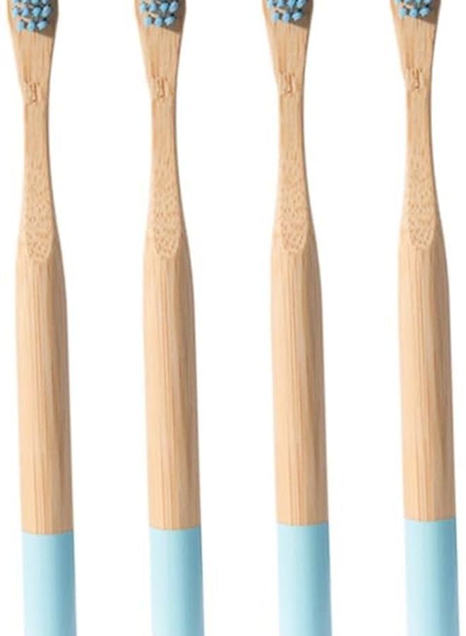 NOLITOY 12 Pack Bamboo Travel Toothbrush For Adults With Natural Firm Bristles Biodegradable - Image 3