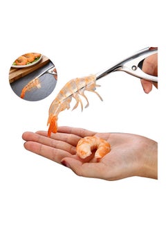 Y&D Stainless Steel Prawn And Shrimp Peeler Tool Silver 21*3*6.5cm  - Image 4