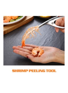Y&D Stainless Steel Prawn And Shrimp Peeler Tool Silver 21*3*6.5cm  - Image 5