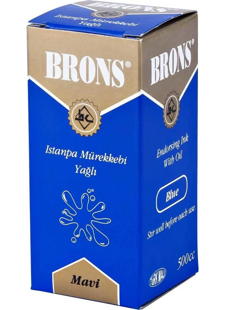 برونز Stamp Ink 500cc. Blue