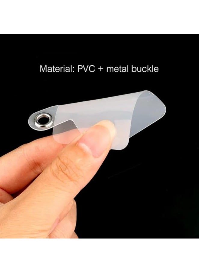 SOLDOUT - 10 PCS Clear Lanyard Tabs For Mobile Phone Tether Card Universal Cord Gasket Clip Loop Hole Hanging Strap Patches (Pack of 10) - Image 1