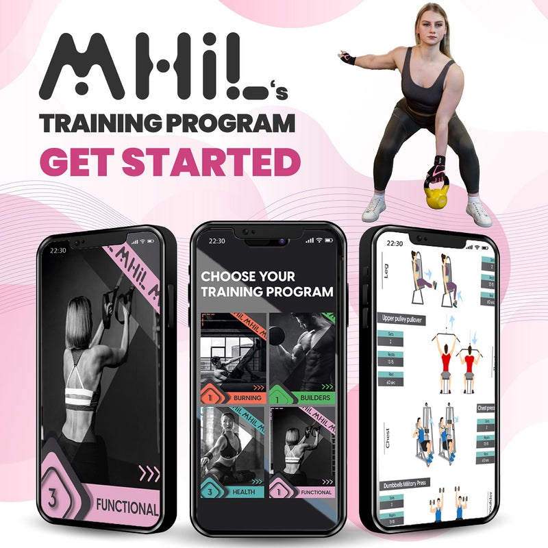 MhIL Workout Gloves for Women â€“ Breathable Gym Gloves for Women with Palm Protection and Enhanced Grip â€“ Padded Weight Lifting Glove for Womens with Wrist Wraps Support Weightlifting Exercise Cycling - Image 5