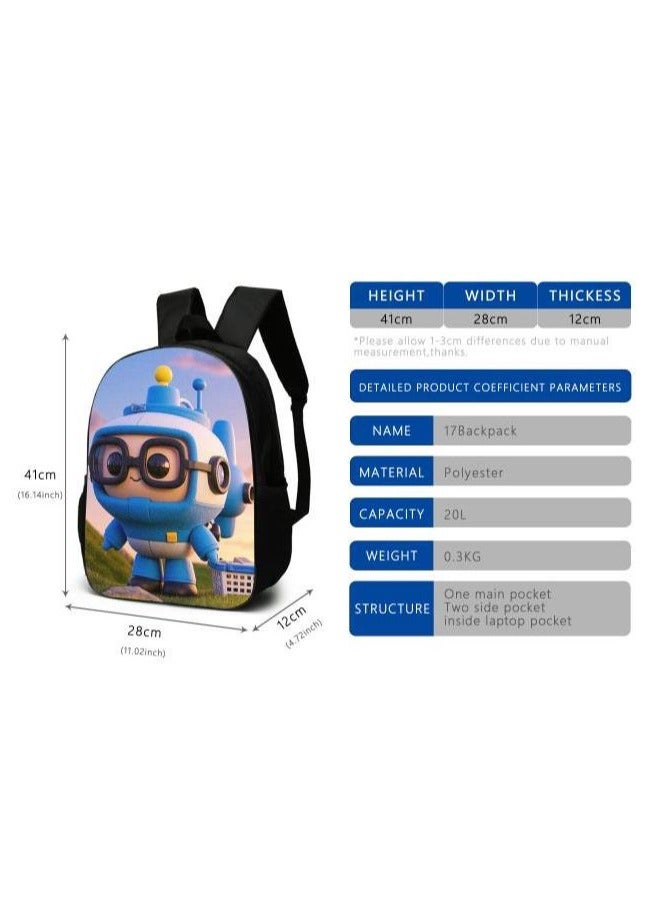 Cartoon style universal three-piece schoolbag - 641  - Image 3