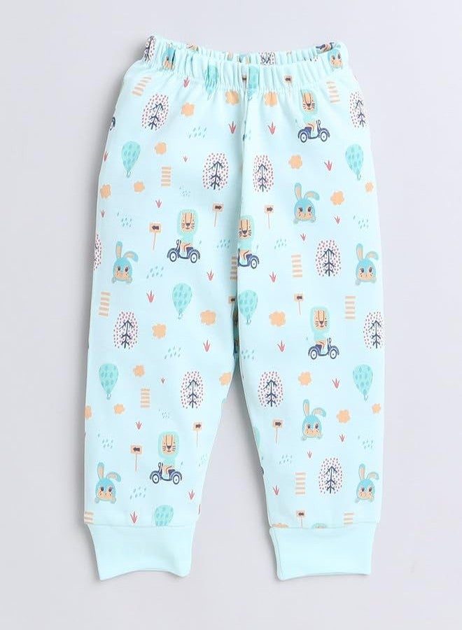 BUMZEE Mint Green Baby Boys Full Sleeves Jabla & Pyjama Set Age - 0-3 Months (Peb9586B-mgn) - Image 3