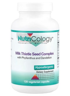 Nutricology Milk Thistle Seed Complex 120 Vegetarian Capsules 