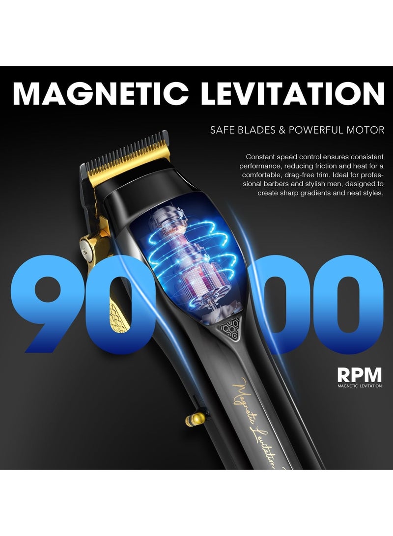 DSP Professional Hair Clipper for Man, Barber Clipper for Hair Cutting, Cordless Hair Clipper, Magnetic Levitation Motor with 9000RPM, Rechargeable Hair Beard Trimmer for Men with Digital Display - Image 4