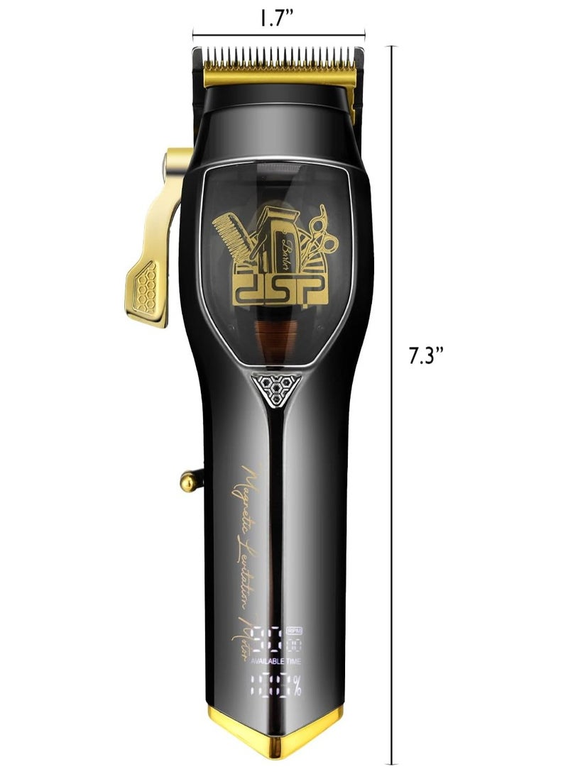 DSP Professional Hair Clipper for Man, Barber Clipper for Hair Cutting, Cordless Hair Clipper, Magnetic Levitation Motor with 9000RPM, Rechargeable Hair Beard Trimmer for Men with Digital Display - Image 5