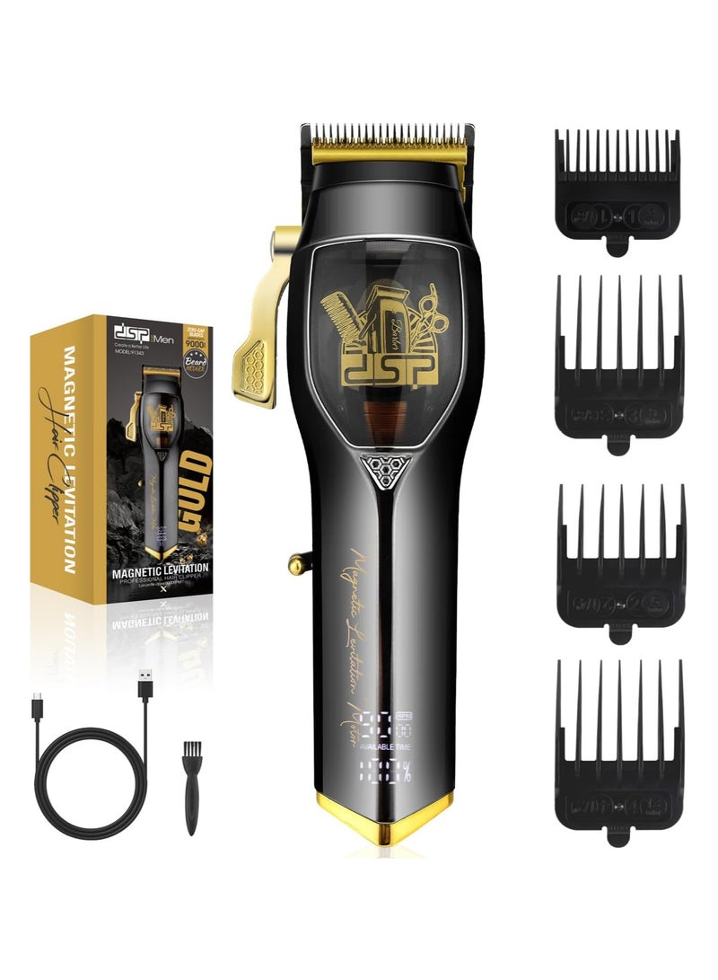 DSP Professional Hair Clipper for Man, Barber Clipper for Hair Cutting, Cordless Hair Clipper, Magnetic Levitation Motor with 9000RPM, Rechargeable Hair Beard Trimmer for Men with Digital Display - Image 1
