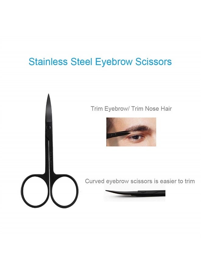 Summer Lemon Eyebrow Razor, 5 in 1 Eyebrow Kit, Professional Eyebrow Grooming Set, Eyebrow Trimmers Set for Women and Men, Including Brow Razors Trimmer, Brush, Eyebrow Scissors, Slant Tweezers - Image 3