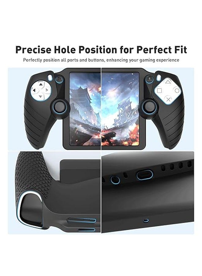 general The 3-in-1 accessory set is compatible with Playstation Portal, EVA carrying case for PS5 Portal, soft silicone case, 2-pack screen protector, Ps Portal accessory - Image 5