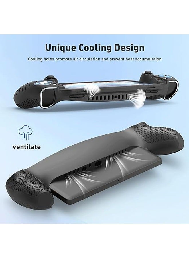 general The 3-in-1 accessory set is compatible with Playstation Portal, EVA carrying case for PS5 Portal, soft silicone case, 2-pack screen protector, Ps Portal accessory - Image 4