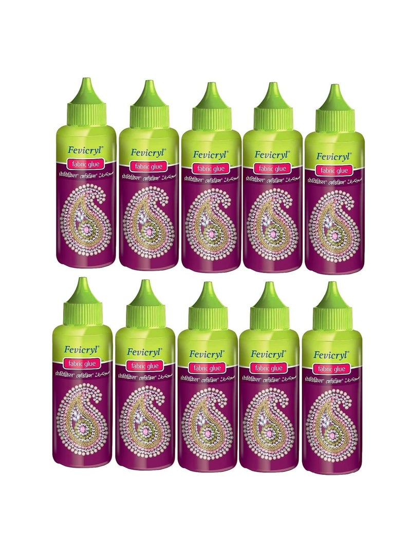 فيفيكرايل 10 قطع غراء قماش لالتصاق الخرز والأربطة والشرائط والرقائق - Image 2