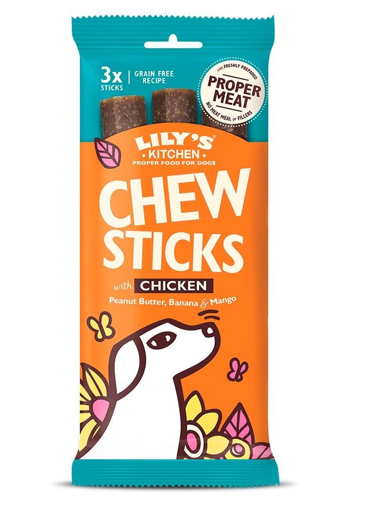 Lily's Kitchen Chew Sticks with Chicken Dog Treats 120g  - Image 1