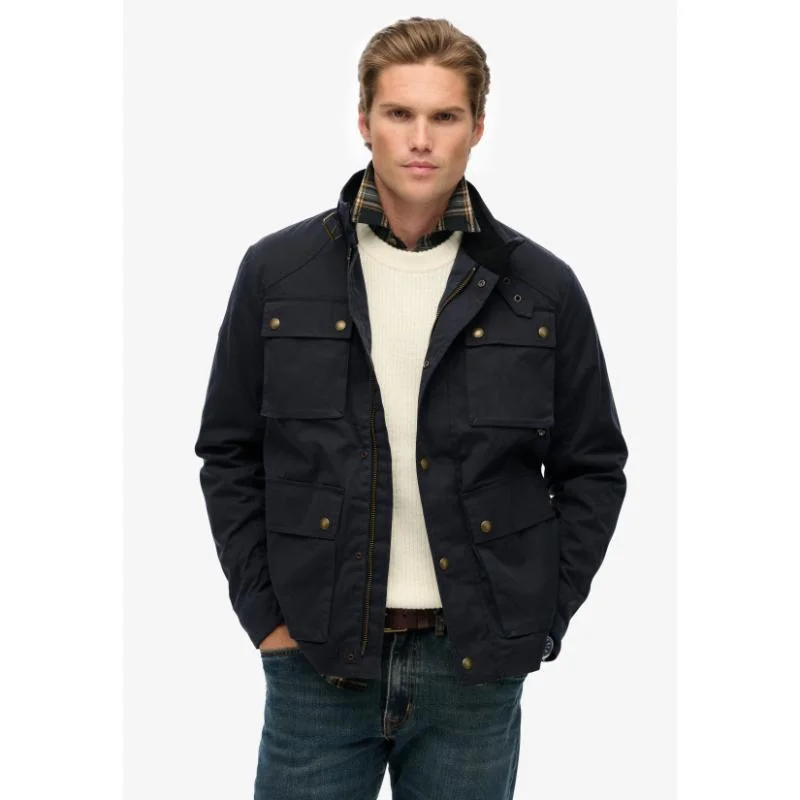 Superdry  Merchant Wax Racer Jacket for Men | Best Price UAE