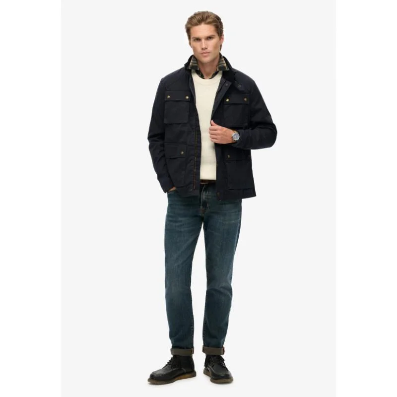 Superdry  Merchant Wax Racer Jacket for Men | Best Price UAE