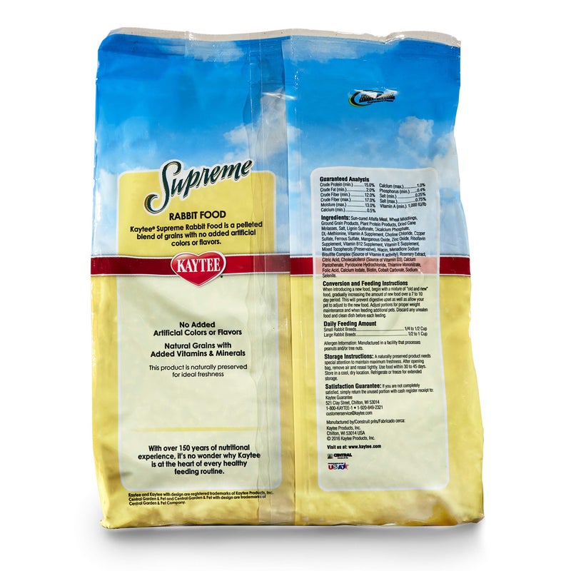 Kaytee Supreme Rabbit Food 5 lb - Image 3