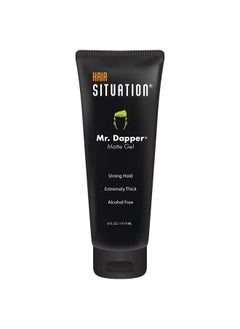 Hair Situation Hair Situation Mr. Dapper Matte Look - Extra Strong Firm Hold Hair Gel for Men, Made for All Hair Types, Anti-Humidity Shield, Anti-Frizz and Fly Away, Alcohol-Free, No Flake Formula 6 Fl Oz  - Image 1