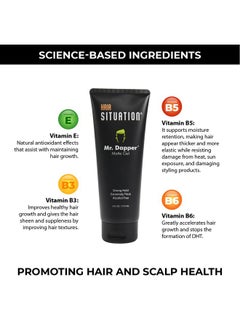 Hair Situation Hair Situation Mr. Dapper Matte Look - Extra Strong Firm Hold Hair Gel for Men, Made for All Hair Types, Anti-Humidity Shield, Anti-Frizz and Fly Away, Alcohol-Free, No Flake Formula 6 Fl Oz  - Image 2