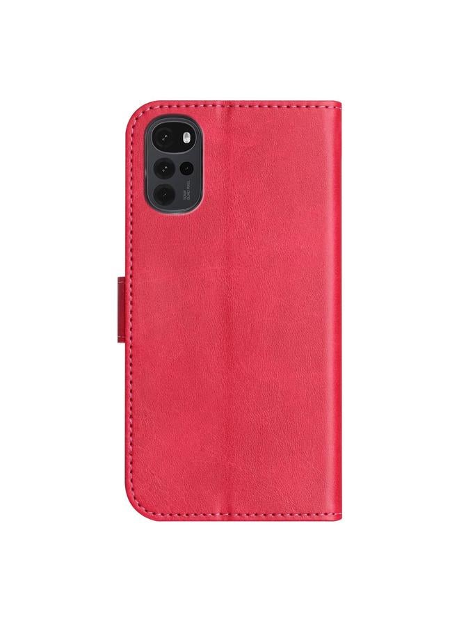 اس-توب جراب لهاتف موتورولا موتو جي 22 مصنوع من الجلد على شكل حرف S قابل للطي المزدوج - Image 3