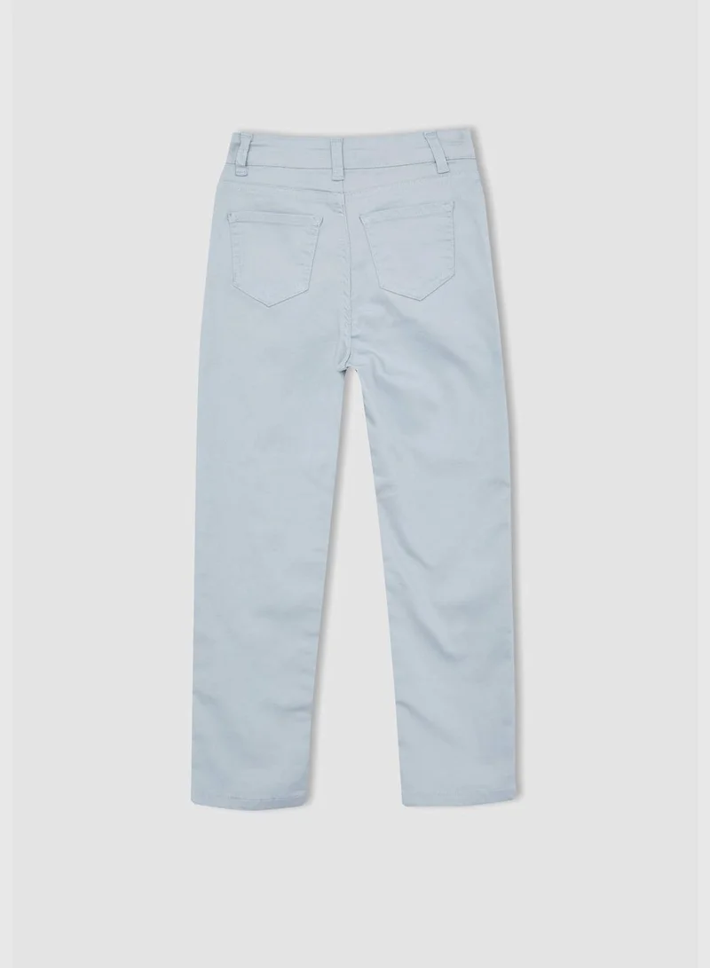ديفاكتو Straight Fit Gabardine Jeans