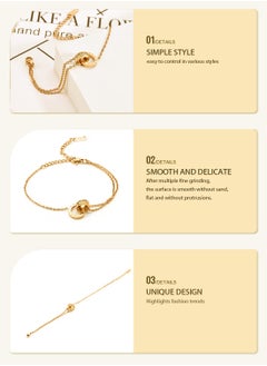 KevKev Elegant Goldtone 18K Adjustable Infinity Symbol Bracelet with Cubic Zirconia - Timeless Love and Beauty Accessory  - Image 3