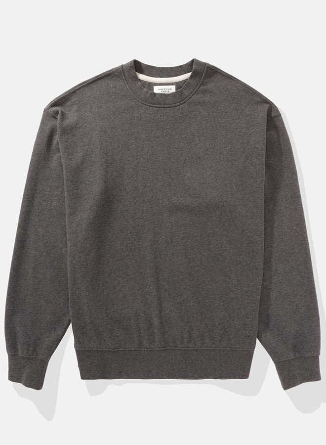 American Eagle Fleece Crew Neck Sweatshirt  - Image 4