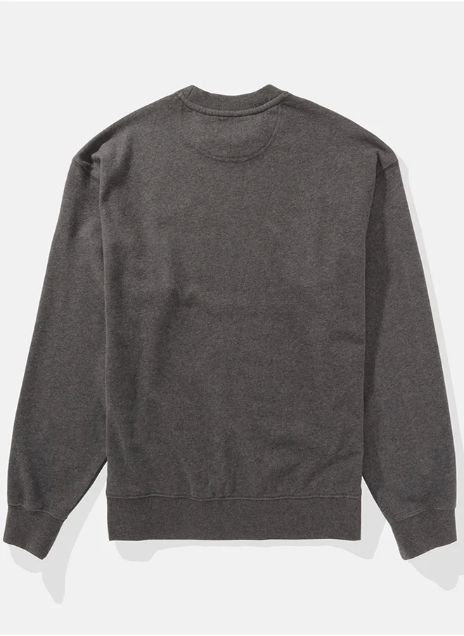 American Eagle Fleece Crew Neck Sweatshirt