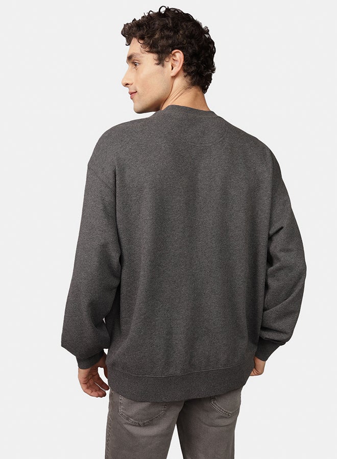 American Eagle Fleece Crew Neck Sweatshirt  - Image 2