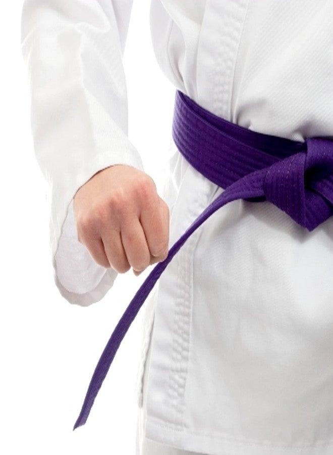 G4 VISION Black Karate Belts Martial Arts Uniform Ranking Taekwondo Karate Judo BJJ Colored Ranking Belt Aikido Kempo Sports for All Purpose - Image 2